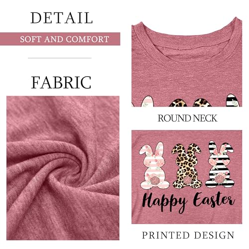 Image of Ithalt Kids Easter Shirts for Girls Cute Bunny Graphic Tshirt Easter Long Sleeve Tops 5-14y