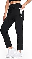 Beeswan 2025 Upgrade Stretch Active Pants for Women Over 50 - Hiking Cargo Travel Joggers with Zipper Pockets