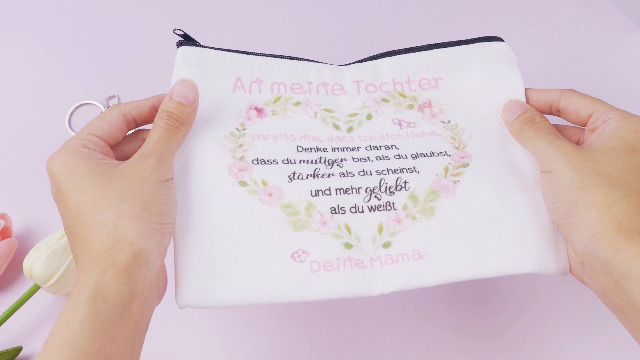 Hushee Geschenkset Für Die Beste Mama - Make-up-Tasche & Kosmetikspiegel Mit Persönlicher Botschaft