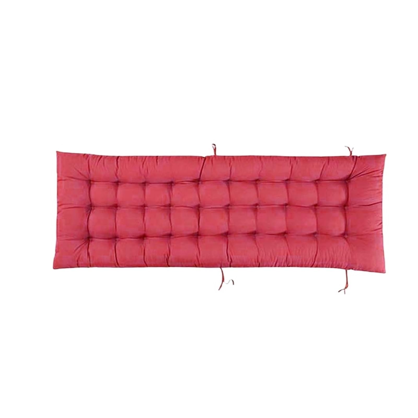 QAUUCP Bench Pad Cushion Outdoor Chair Cushions Sun Lounger Cushion Pad Garden Recliner Seat Pads(Red)