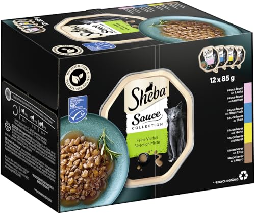 SHEBA Schale Multipack Sauce Collection Feine Vielfalt MSC 4x12x85g 2