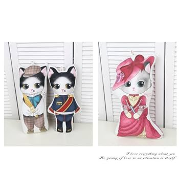 Amazon | 【韓国生地】 動物柄 猫柄 可愛いネコ パネル 生地