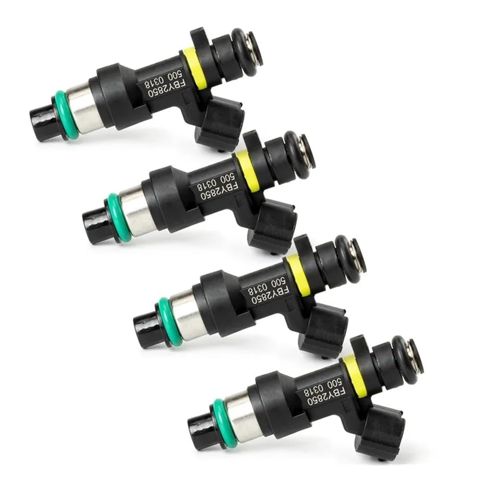 Car Petrol Injector 1/4x Fuel Injector Nozzle 16600-EN200 16600EN200 FBY2850 FJ1056 2971006 for Versa for Cube for Sentra for NV200 2007-2014