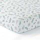 Dreamology Sábanas de algodón para cuna para niños y niñas, minicuna [24 x 38 x 6