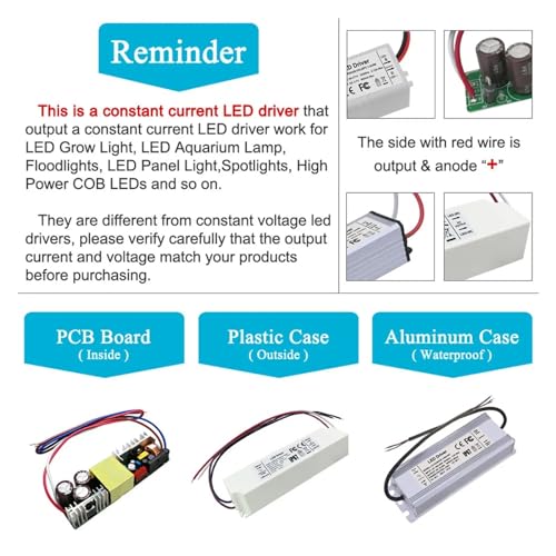 Driver LED 1200 mA courant constant anti-scintillement IP67