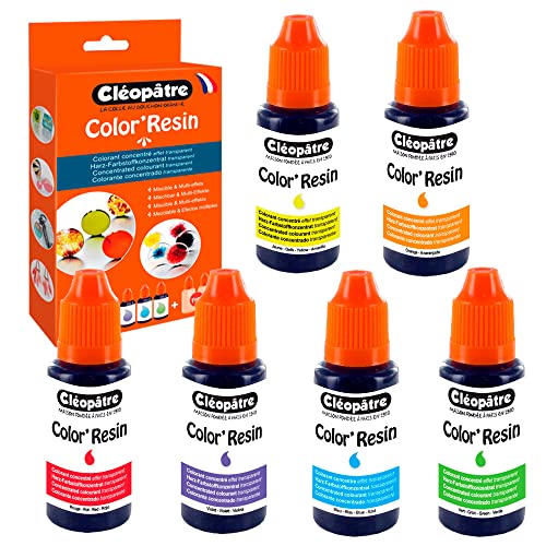 Colorant Résines époxy Cléopâtre Color'Resin COL15x6 pigment assortiment couleurs