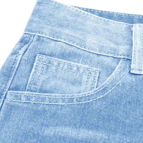 Distressed Wide Leg Jeans for Women High Waisted Loose Ripped Boyfriend Jeans Y2K Stretch Denim Jean Pants Streetwear2