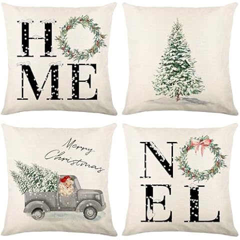 Housses de Coussin Noël LAISLLA Cover