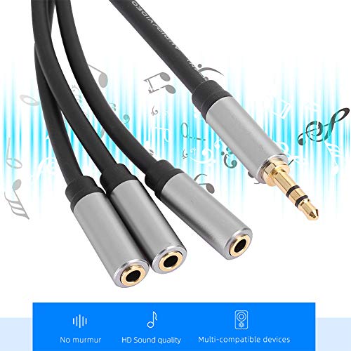 Cable divisor de audio 3.5mm 1 macho a 3 hembras miniatura 3