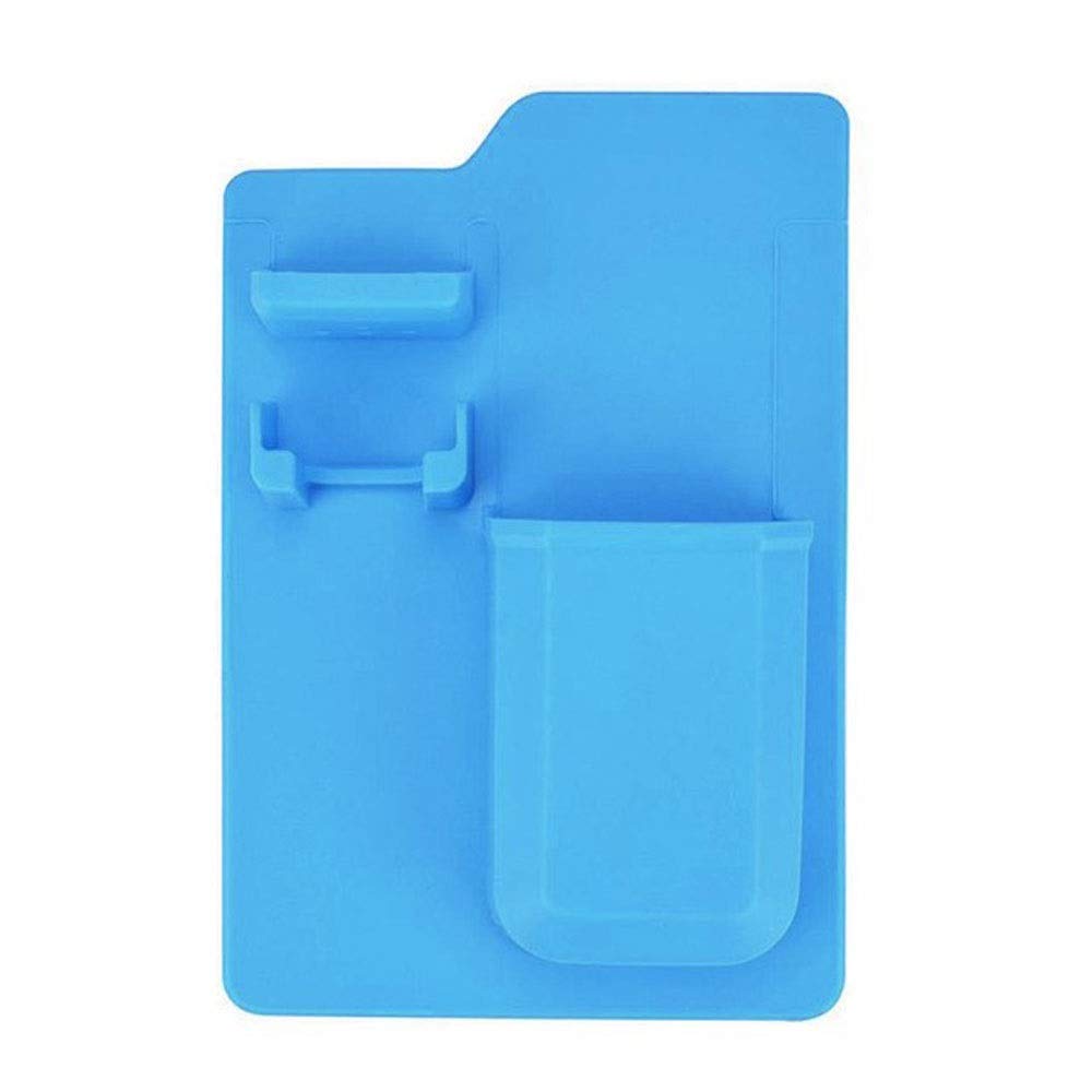 JINGYAN Toothbrush Holders Multi-functional Space Saving Suction Toothbrush Organizer Toothpaste Holder Silicone Bathroom Shaver Rack(1)