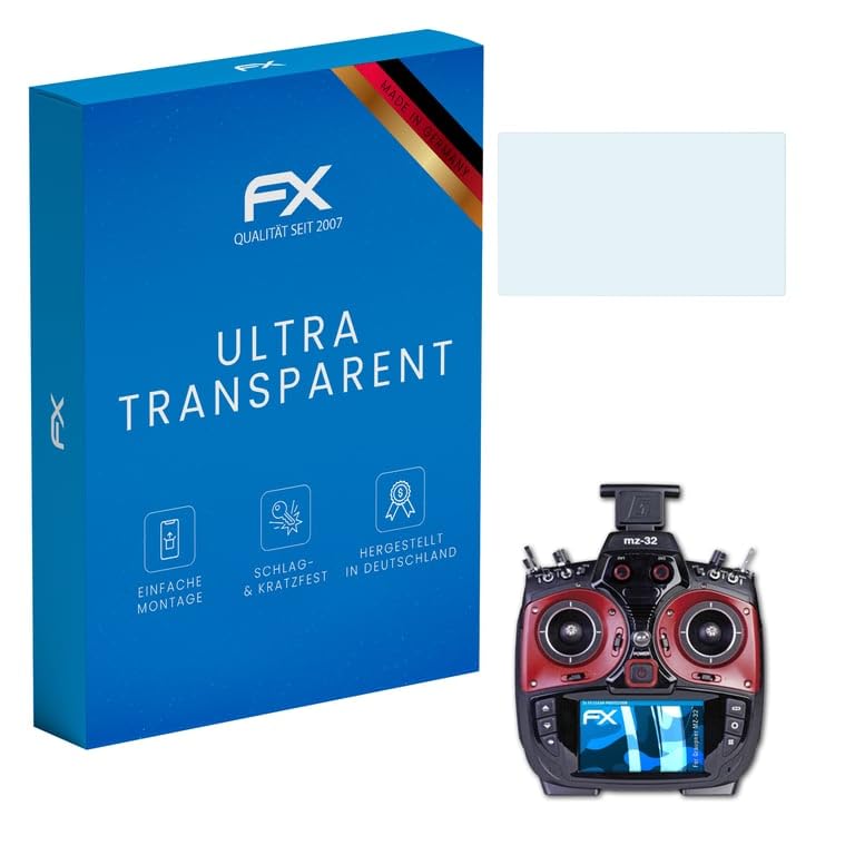 atFoliX Screen Protection Film compatible with Graupner MZ-32 Screen Protector, ultra-clear FX Protective Film (3X)