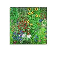 クリムト 「ヒマワリの咲く農家の庭」 立体複製名画 ボクらのアート / ヒマワリの咲く農家の庭 Farm Garden with