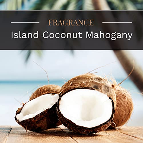 Candle-Lite 3297127 Scented Candles, Island Coconut Mahogany Fragrance thumb #1
