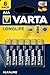 Produktbild VARTA Batterien AAA, 6 Stück, Longlife, Alkaline, 1,5V, für Fernbedienungen, Radios, Uhren, Made in Germany