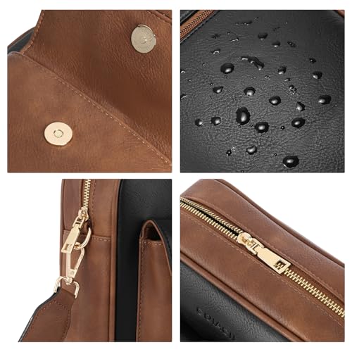 Image of GOIACII Crossbody Bags for Women Travel Purses Leather Handbags Medium Shoulder Bag with Adjustable Strap