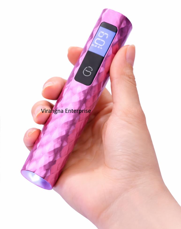 Lightweight, Portable & Handheld Nail Lamp: This LED nail lamp for gel nail polish is designed for maximum portability, with a sleek, mini and handheld design that fits if-image-10