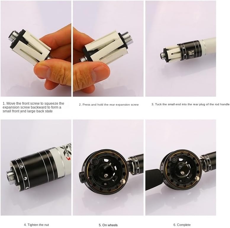 1PC Full Metal Internal Line Guide Fishing Reel - Built-in Drag System Centerpin Reel for Hand Rods & Float Fishing Retrofit Kit