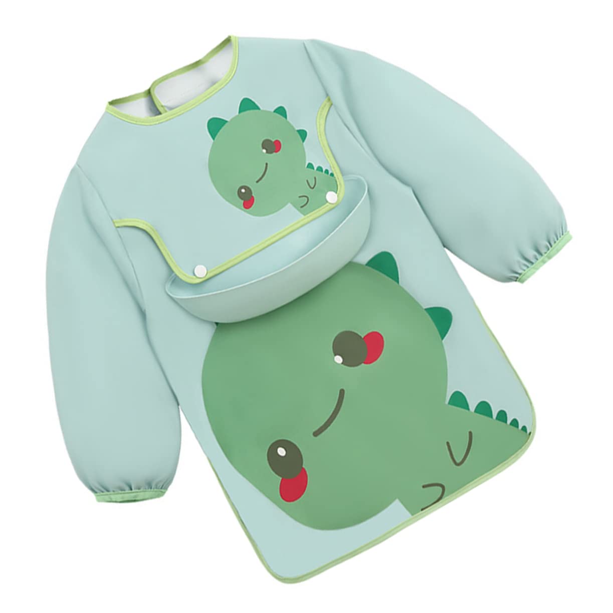 UPKOCH 3pièces Bavoir Garçon Fille Étanche Avec Pochette De Tablier De Nourriture Pour Garçon Fille Pratique Et Facile à Nettoyer Pour Repas Et Activités Manuelles