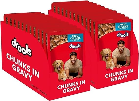 Drools Adult Wet Dog Food, Real Chicken and Chicken Liver Chunks in Gravy, 24 Packs (150g X 24) (B0D6BVJVPP) Amazon Price History, Amazon Price Tracker