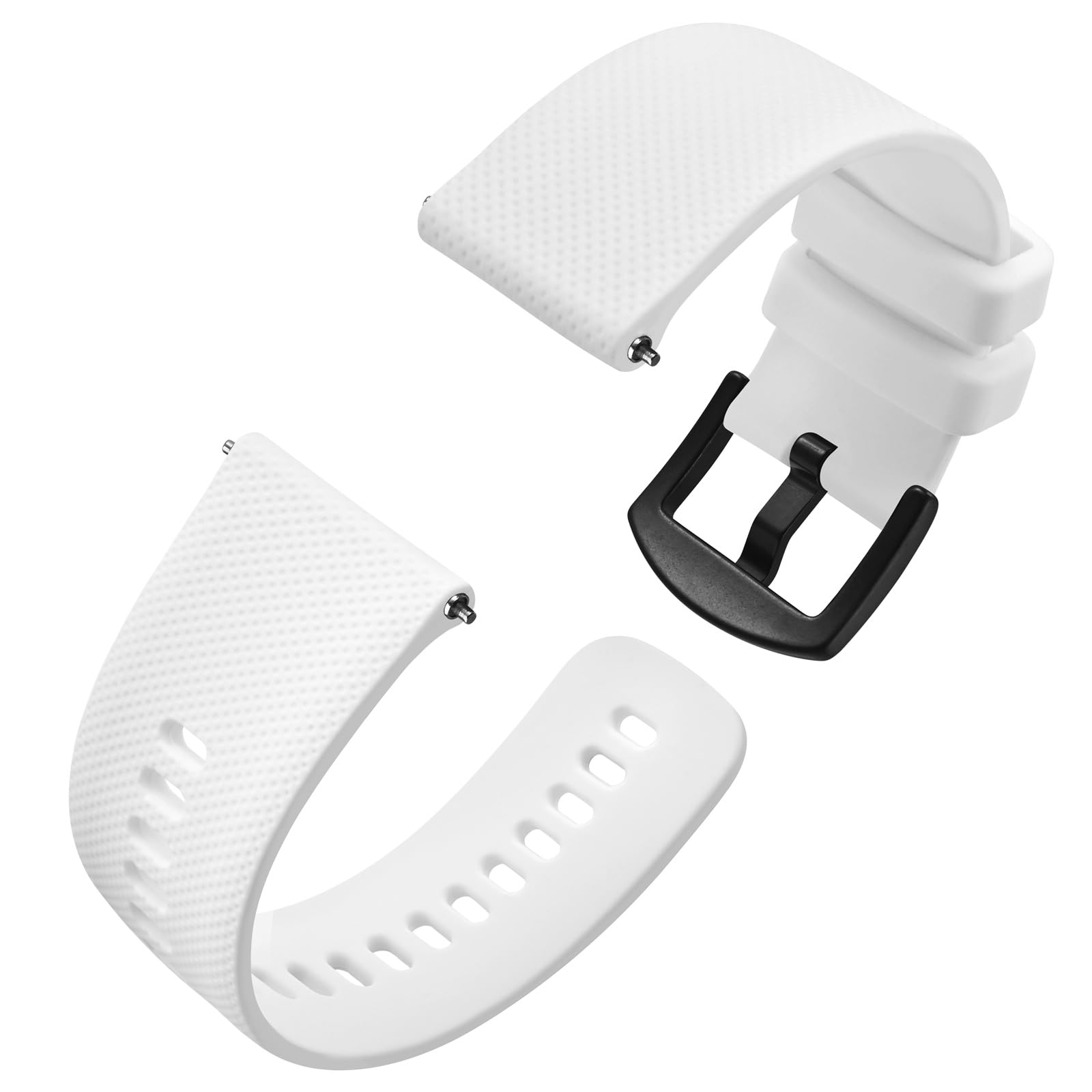 Anbeer Cinturini per Orologi in Silicone per Uomo Donna, Cinturini di Ricambio in Gomma a Sgancio Rapido, Larghezza 16mm 18mm 20mm 22mm 24mm