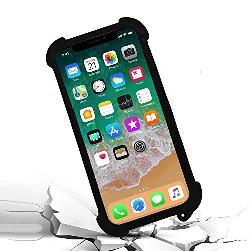 Lankashi Housse Case Cover Etui Coque Soft Silicone Bumper Couverture Protecteur Phone Case pour Invens Note 17P 6.9" Blue – vue 3