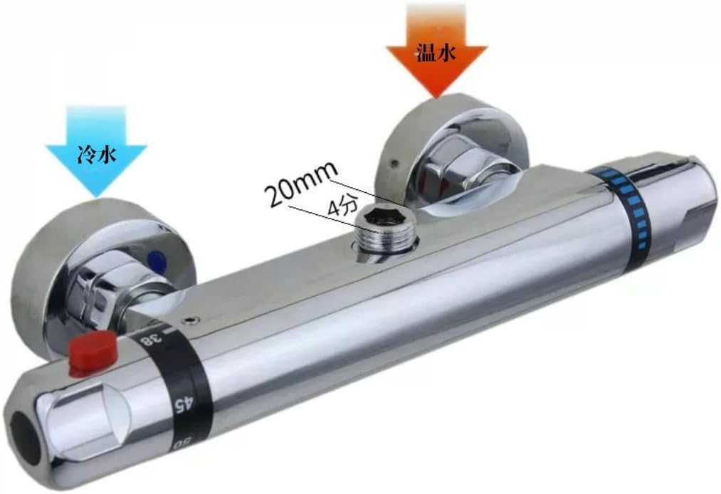 Backoluサーモスタットシャワー蛇口ミキシングバルブサーモスタット蛇口シャワーバスルームコンビネーションウォーターミキサーバスタ