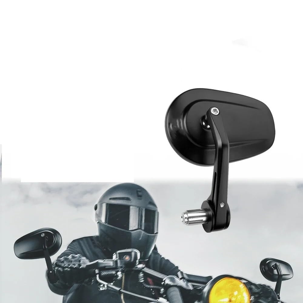 Moto Lusterko końcówkowe kierownicy Motocyklowa k Lusterko Końcowe Kierownicy Motocykla CNC Aluminium Lusterko Wsteczne Uniwersalne 7/8" Skutery ATV UTV
