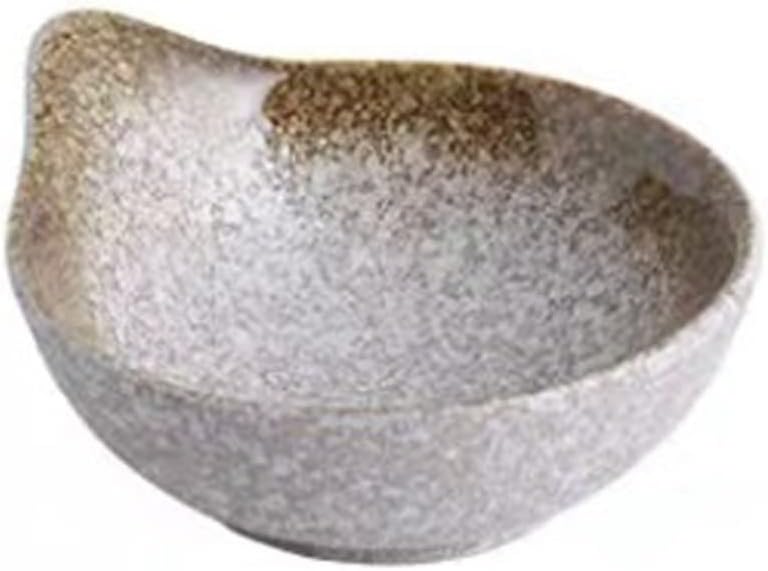 Dip Sauce Dishes Japanese Style Ceramic Small Seasoning Dish Creative Retro Snack Fruit Bowl Restaurant Porcelain Sauce Dish Kitchen Tableware Sauce Dish (Color : D)