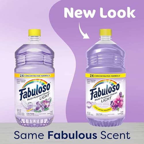 Image of Fabuloso 2X Multi-Purpose Cleaner, No Rinse Floor Cleaner, Long-Lasting Freshness, Light Lavender Scent, 56 fl oz