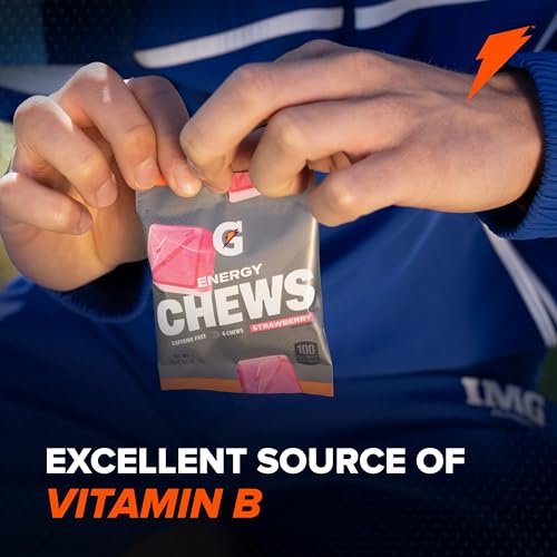 Image of Gatorade Energy Chews, Cool Blue, Caffeine Free, B12, 100 Calorie Pouches, (5 Pack)
