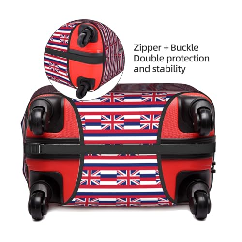Housse de valise imperméable et légère protégeant votre bagage blanc taille S - 5