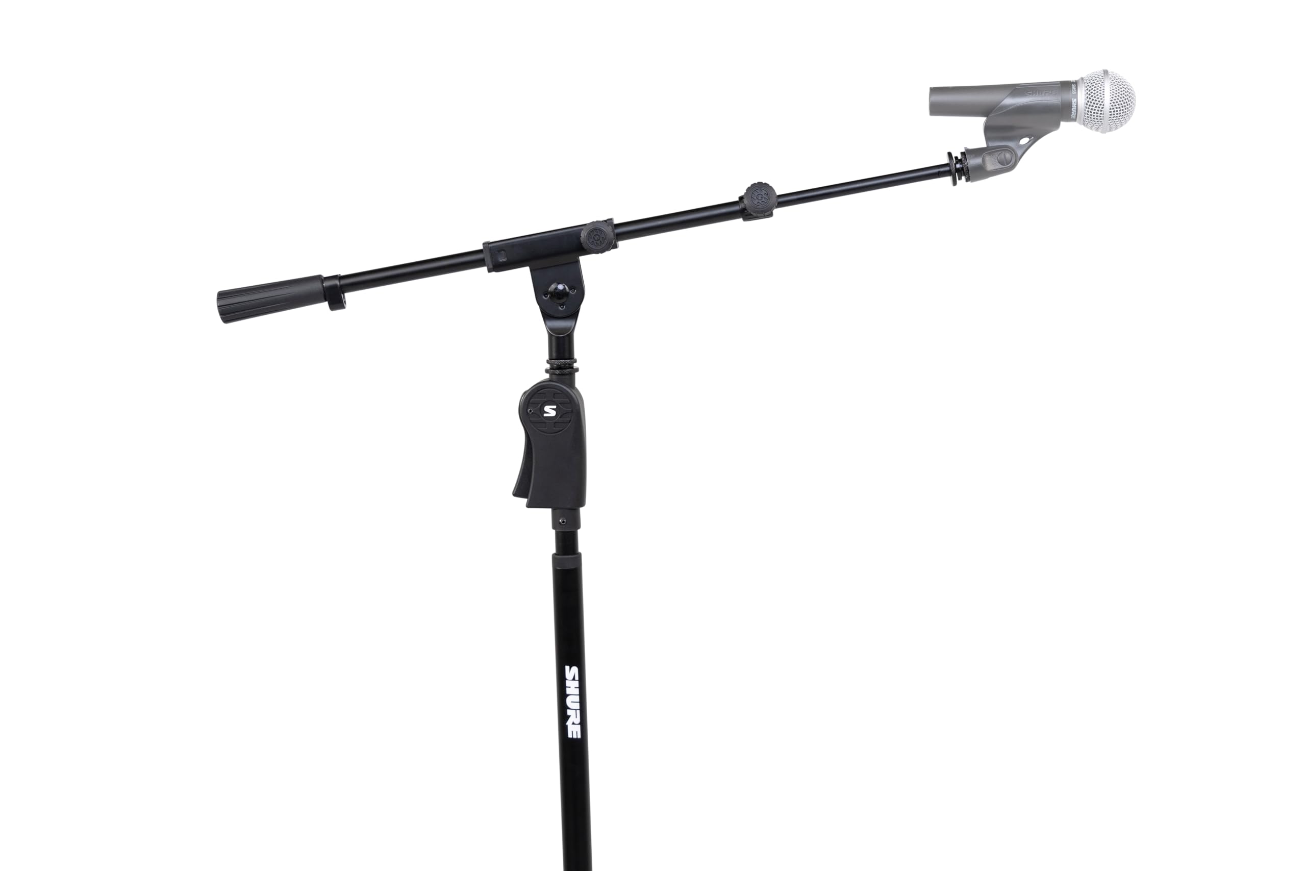 Shure by Gator, Asta microfonica Deluxe a treppiede con braccio telescopico e impugnatura a pistola con frizione a una mano; (SH-TPSTANDTBMDX)