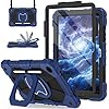 Funda resistente para Galaxy Tab A11+ Plus/A9+ de 11 pulgadas, funda resistente para tableta Samsung Galaxy A11 Plus/A9 Plus con soporte giratorio de 360°, correa para el hombro, soporte para