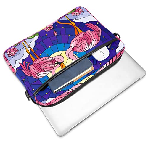 Pochette ordinateur 13,3 pouces flamant rose à sangle - 2