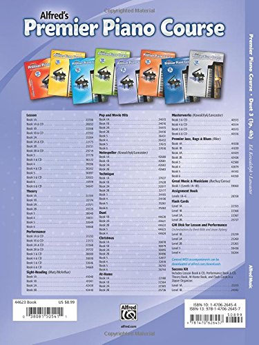 Premier Piano Course Duet, Bk 3 (Premier Piano Course, Bk 3) #TOP1