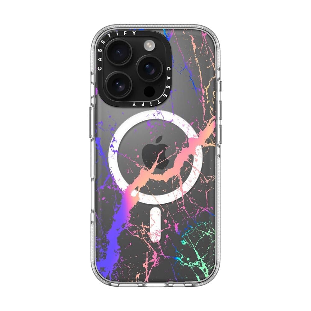 CASETiFY iPhone 16 ケース Clear - Marble051 CASETiFY Clear iPhone 16 Pro Case [Not Yellowing / 6.6 ft. 3X