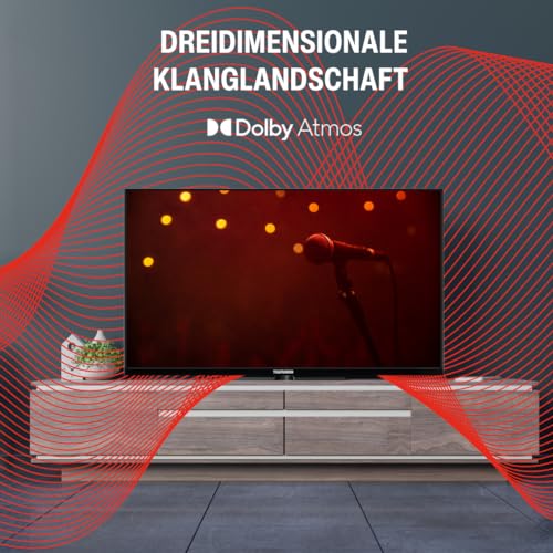 Telefunken Fernseher 55 Zoll Smart TV powered by TiVo (4K UHD, HDR Dolby Vision, Dolby Atmos, Triple-Tuner, 6 Monate HD+ inkl.) XU55TO750S – Bild 7