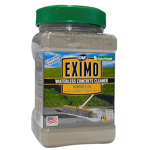 CAF Outdoor Cleaning EXIMO Waterless Concrete Cleaner, Oil Stain Remover for Asphalt, Driveway,...