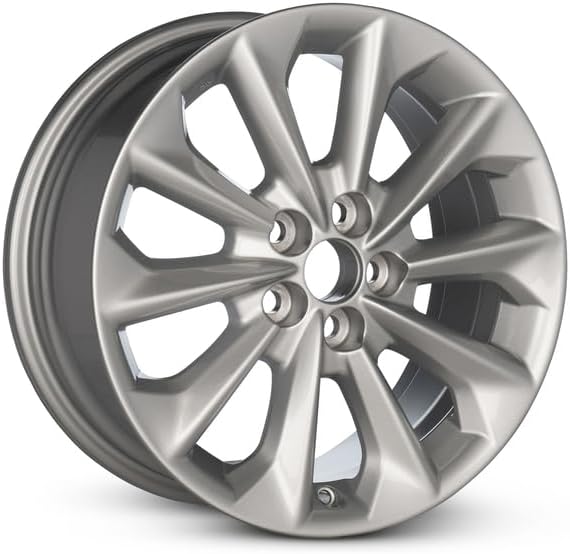 New 16x7 inch OEM Direct Replacement Aluminum Wheel for 2019-2022 Toyota Corolla 5-100mm Silver 16 in Rim 4261112D50