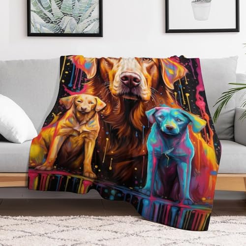 Manta para sofá y cama de perro mullida en franela suave 3