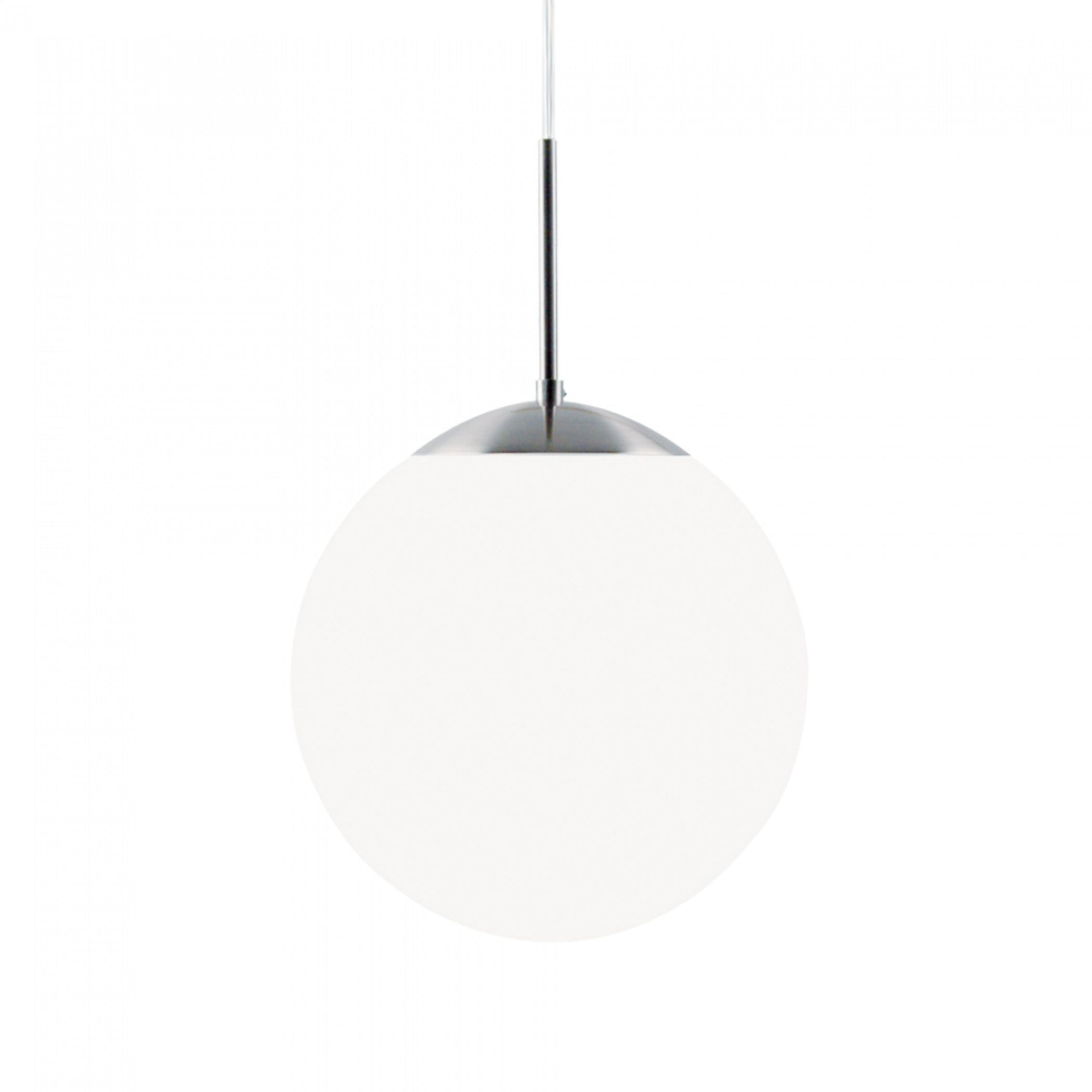 Nordlux White Cafe 25 Single Dome Ceiling Pendant Light (39573001, Opal Glass)
