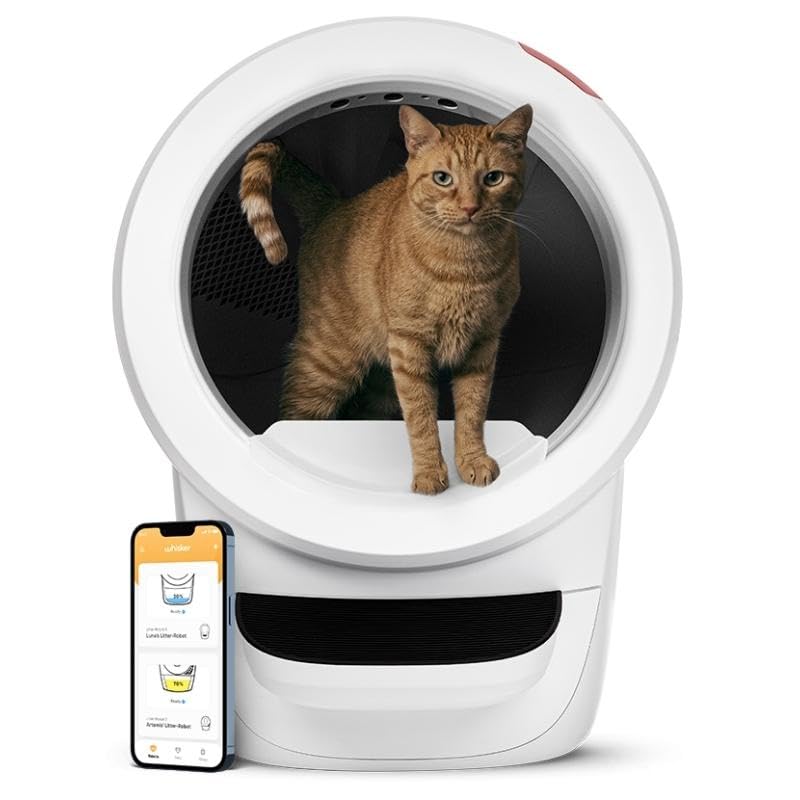 Amazon | 猫 自動トイレ whisker Litter-Robot 4 猫用 全自動トイレ 