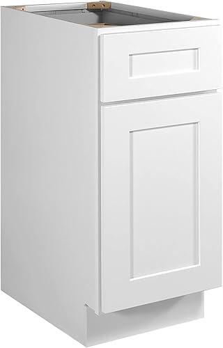 Design House Brookings - Armario base de 15 pulgadas, coctelera blanca