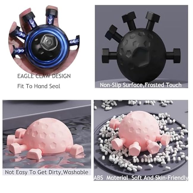 Hand Grip Strengthener 44-90LBS (Black) | Forearm Exerciser & Rehab Tool for Muscle Building, Physical Therapy & Guitar Training