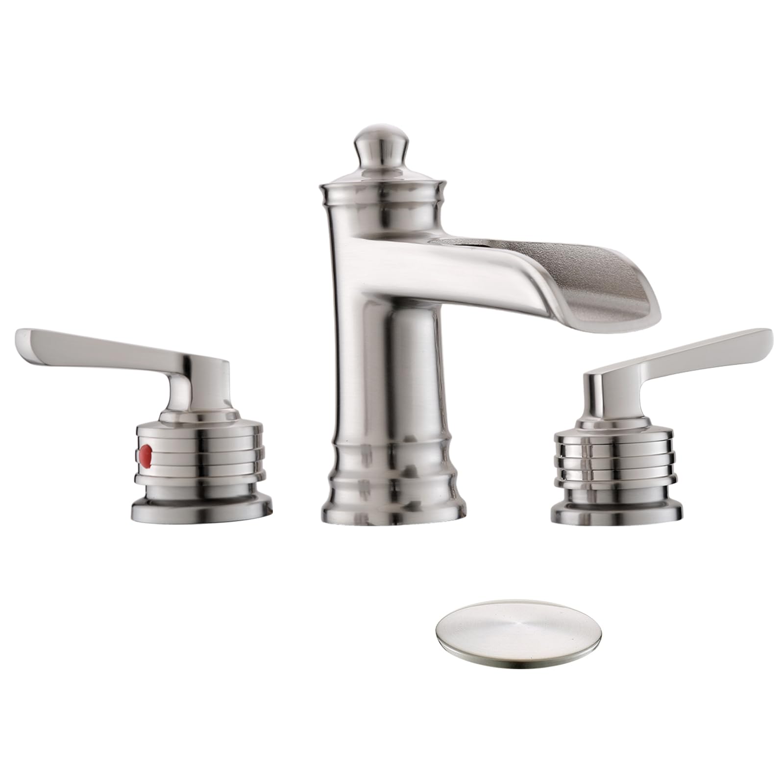 Fapully Brushed Nickel Waterfall Faucet