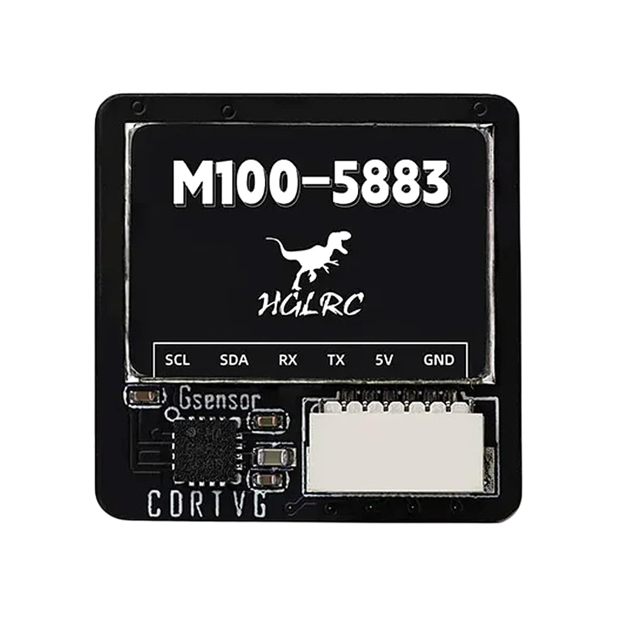 HGLRC M100-5883 M10 GPTS Module with Coimpass Ceramic Angten On-Board LED Indicators 21x21mm for RC Airplane FPV Long Range