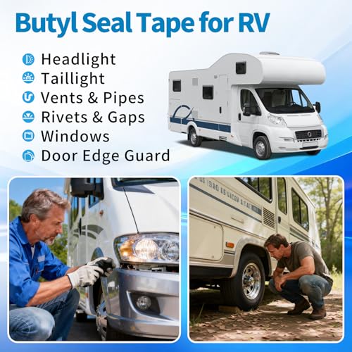 Wixeeua Butyl Tape 1/8" x 3/4" x 30', Double Sided Butyl Sealant Tape for RV, Trailer, Auto, Motorhome, Boat& Home Repair | Strong Adhesive by Wixeeua - Image 6