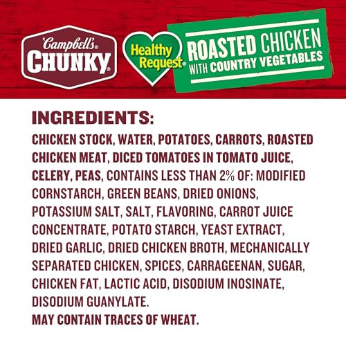 Image of Campbell's Chunky Healthy Request Soup, Roasted Chicken Soup with Country Vegetables, 18.6 oz Can (Pack of 2)