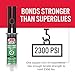 J-B Weld InstantWeld - Clear, 2 Minute Set Epoxy Adhesive, Static Mixer No Mess Application - 14ml