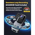 3 Channel 4K Dash Cam Front and Rear Inside, Built-in 5G WiFi, 4K+1080P+1080P Dash Camera for Cars with 64GB Card, Dashcam with Loop Recording, G-Sensor, 24H Parking Monitor, Silver - Image 4